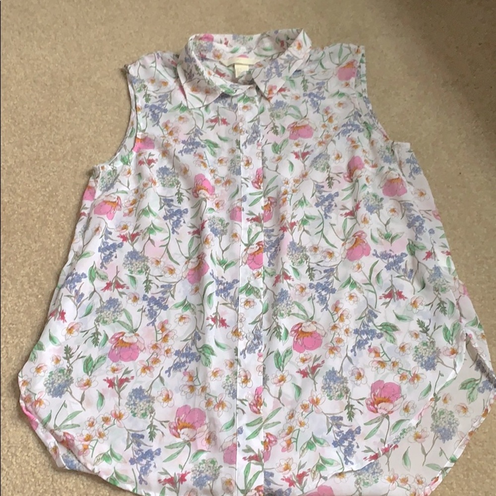 Floral Button Up